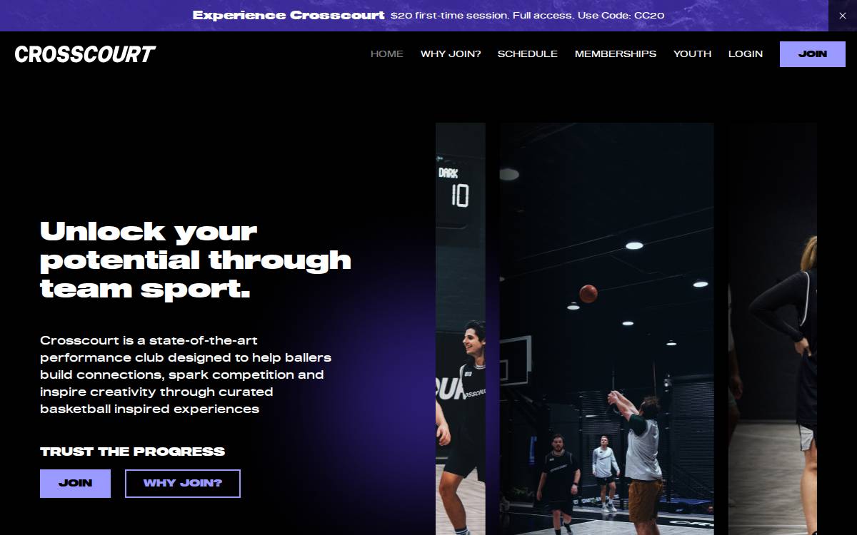Crosscourt website preview