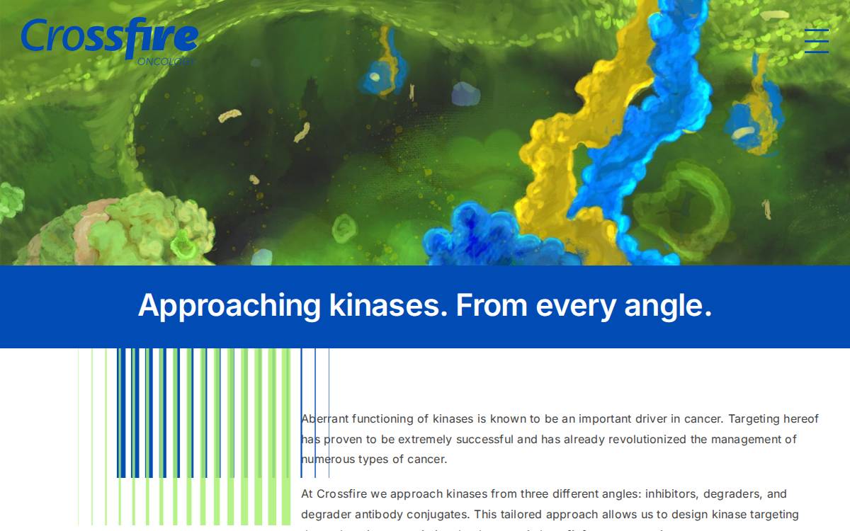 Crossfire Oncology website preview