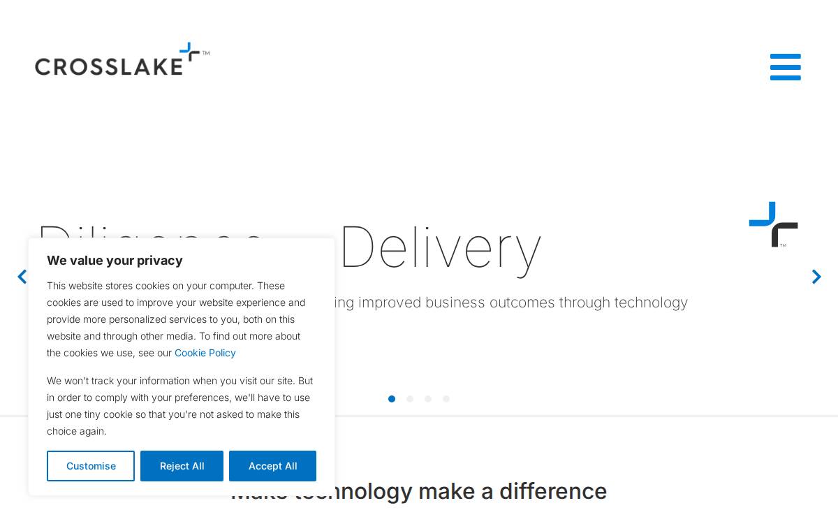 Crosslaketech website preview