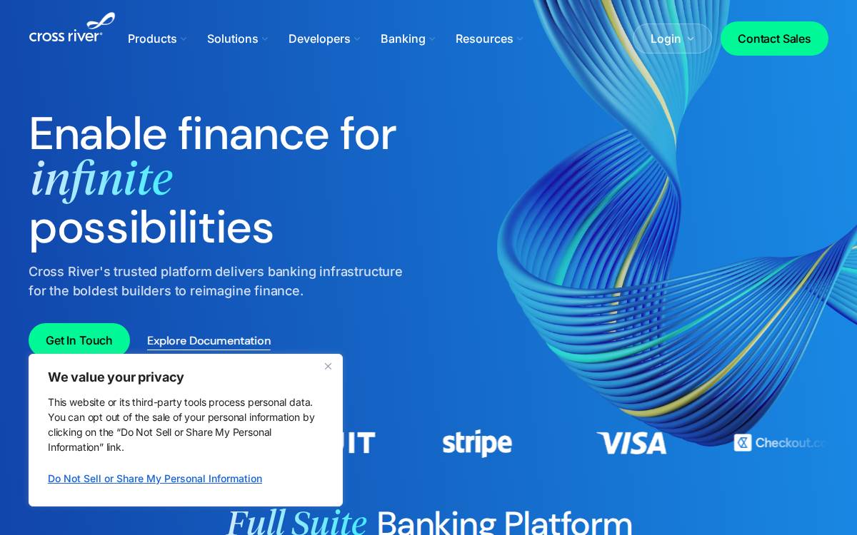 Crossriverbank website preview