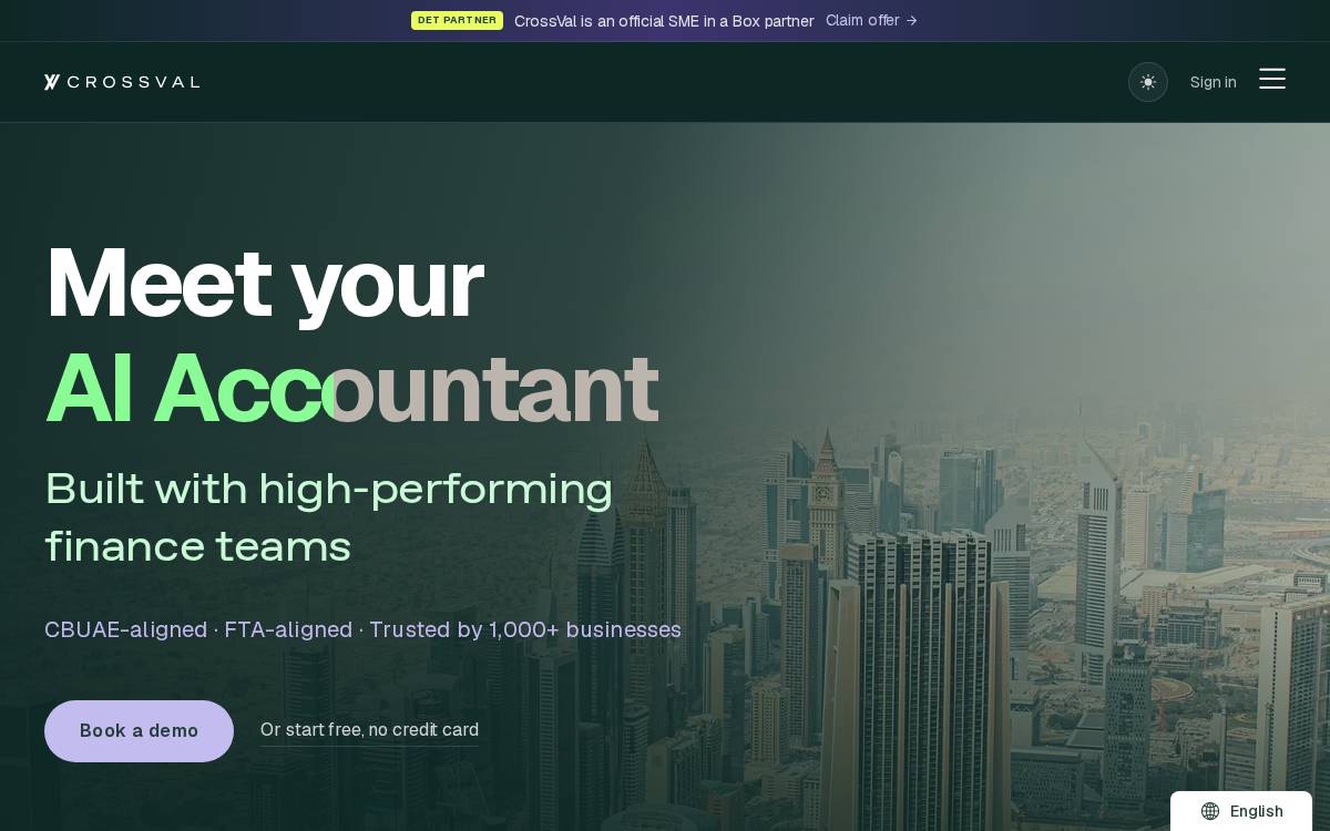 Crossval website preview