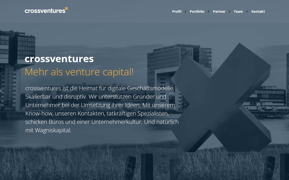 crossventures website preview