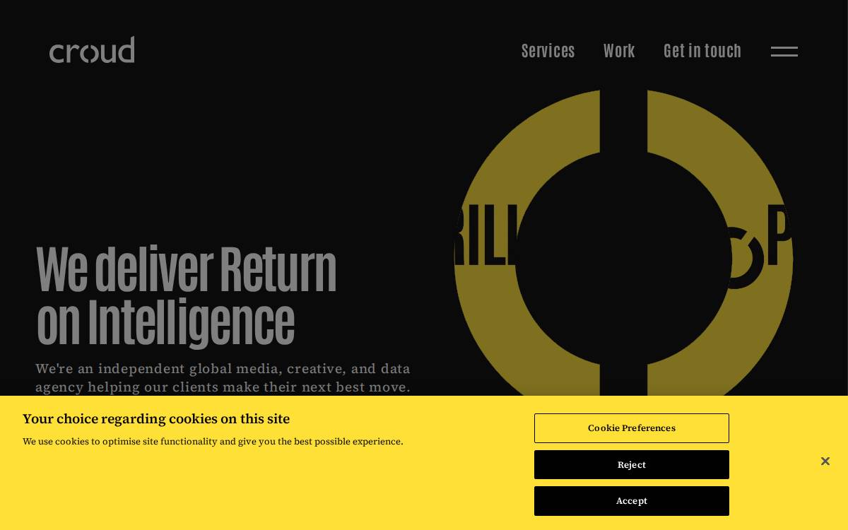 Croud website preview