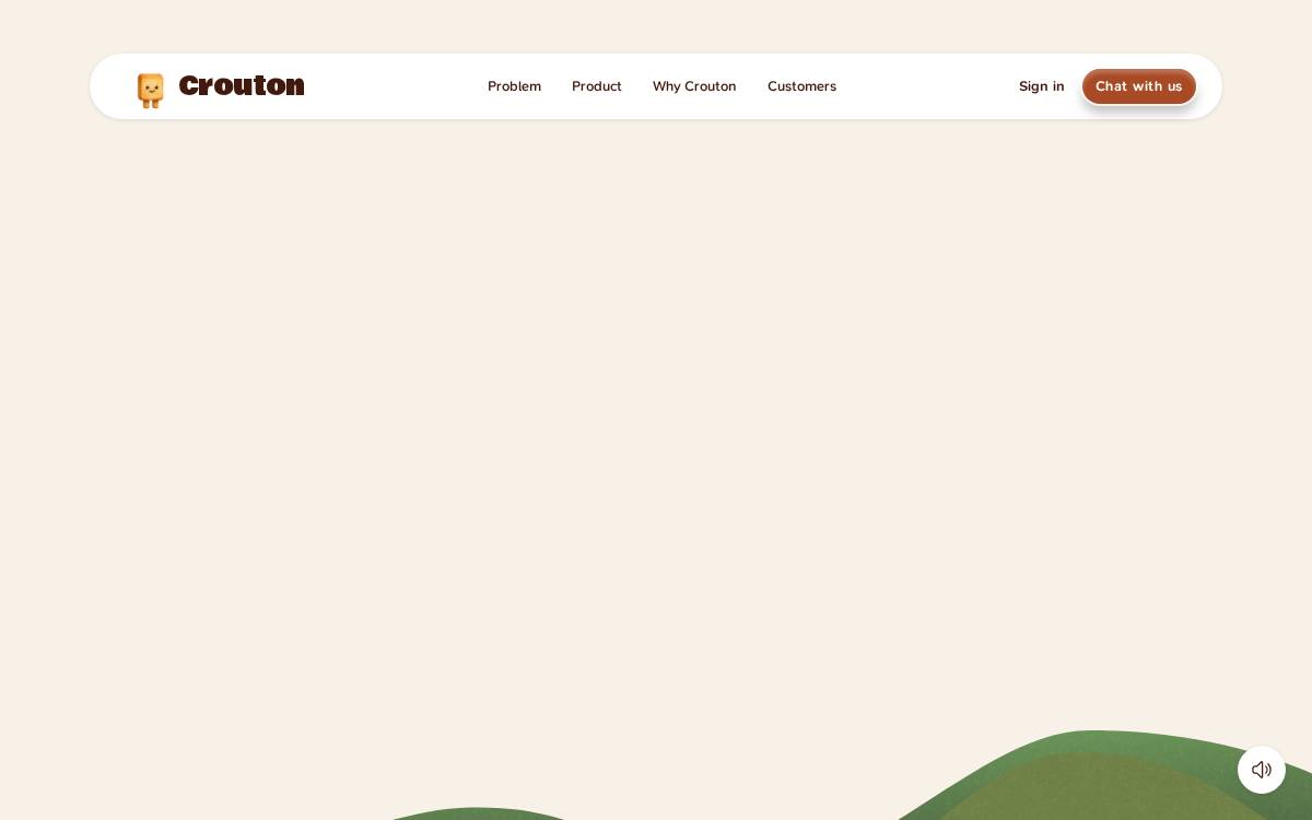 Crouton website preview