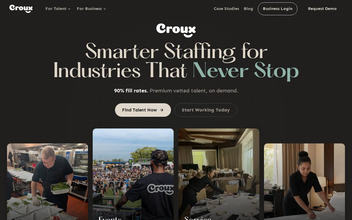 Croux website preview