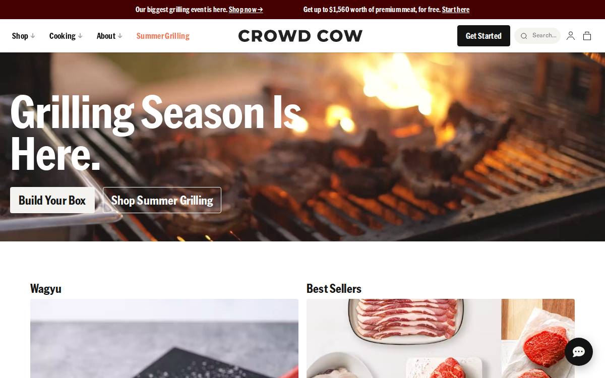 Crowd Cow website preview