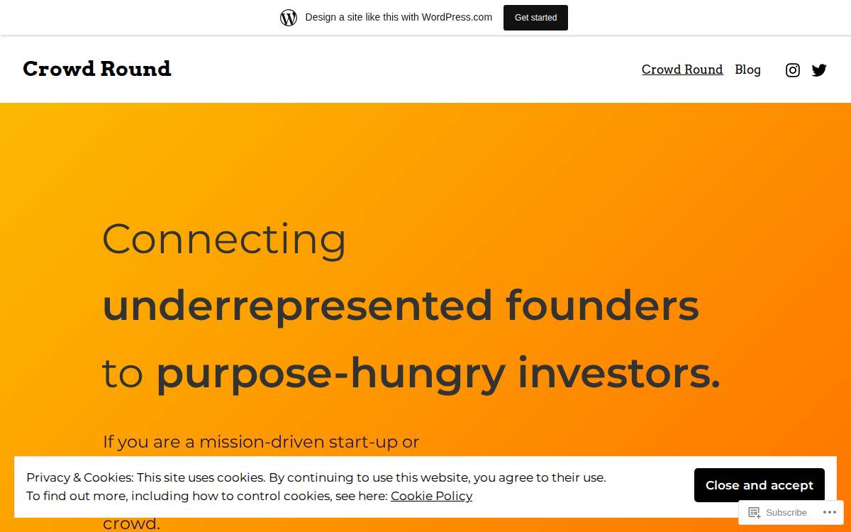 Crowd Round website preview