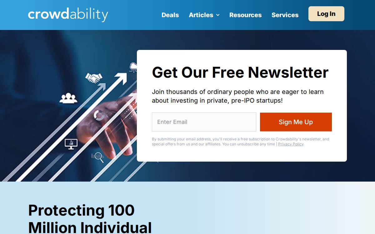 Crowdability website preview