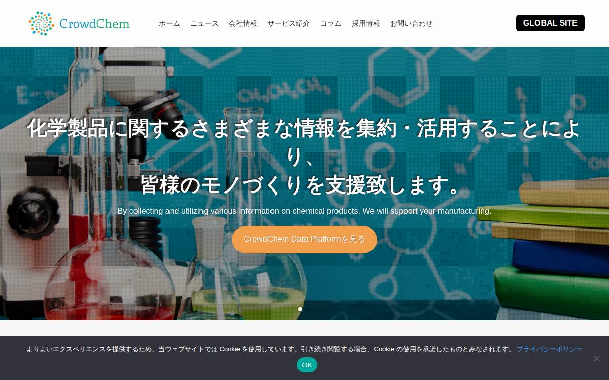 Crowdchem website preview