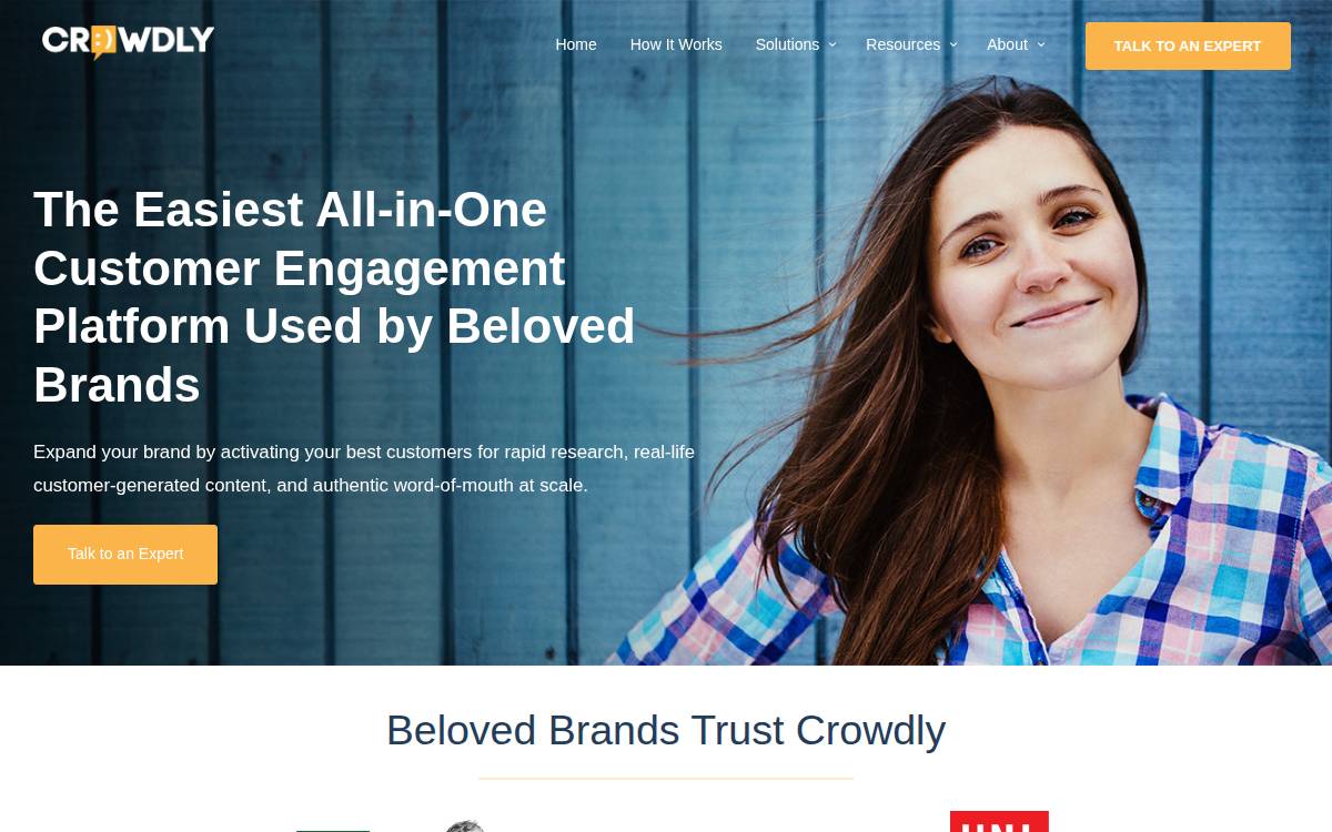 Crowdly website preview