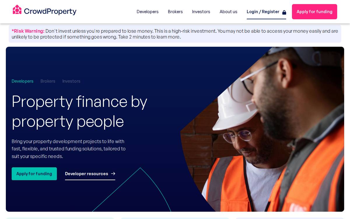 CrowdProperty website preview