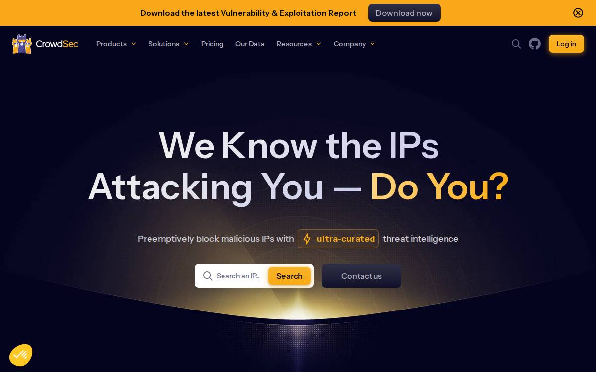 Crowdsec website preview