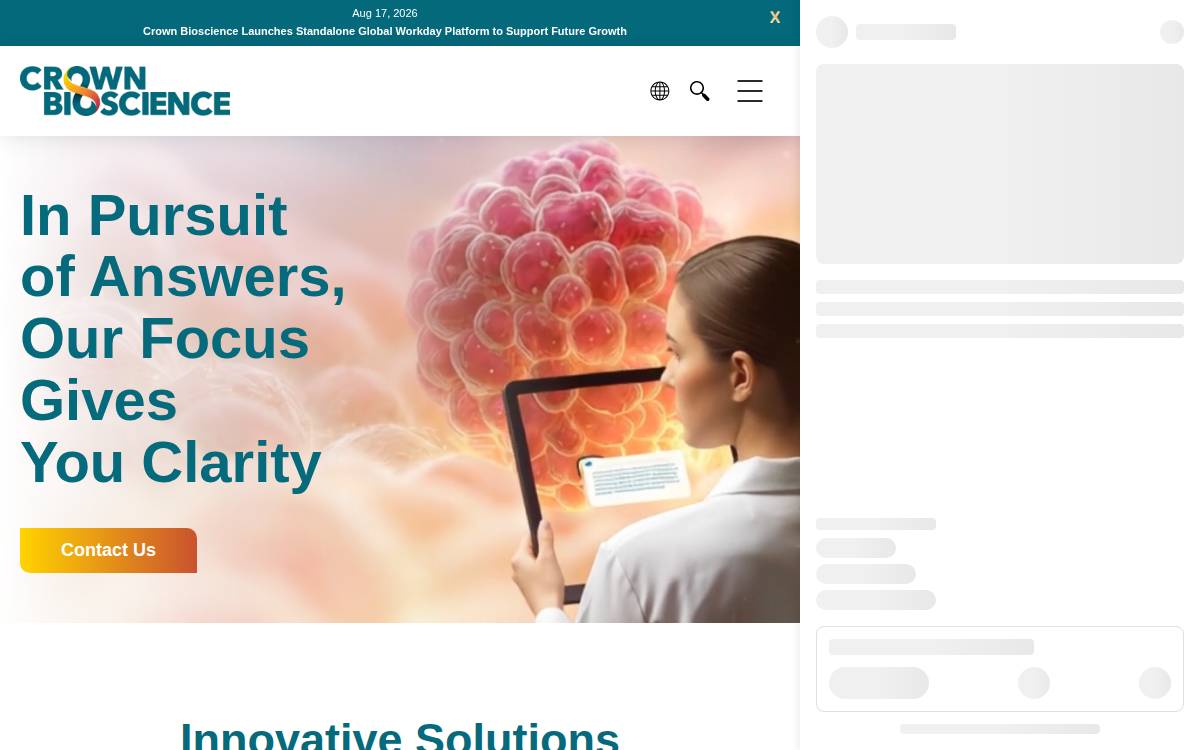 Crownbio website preview