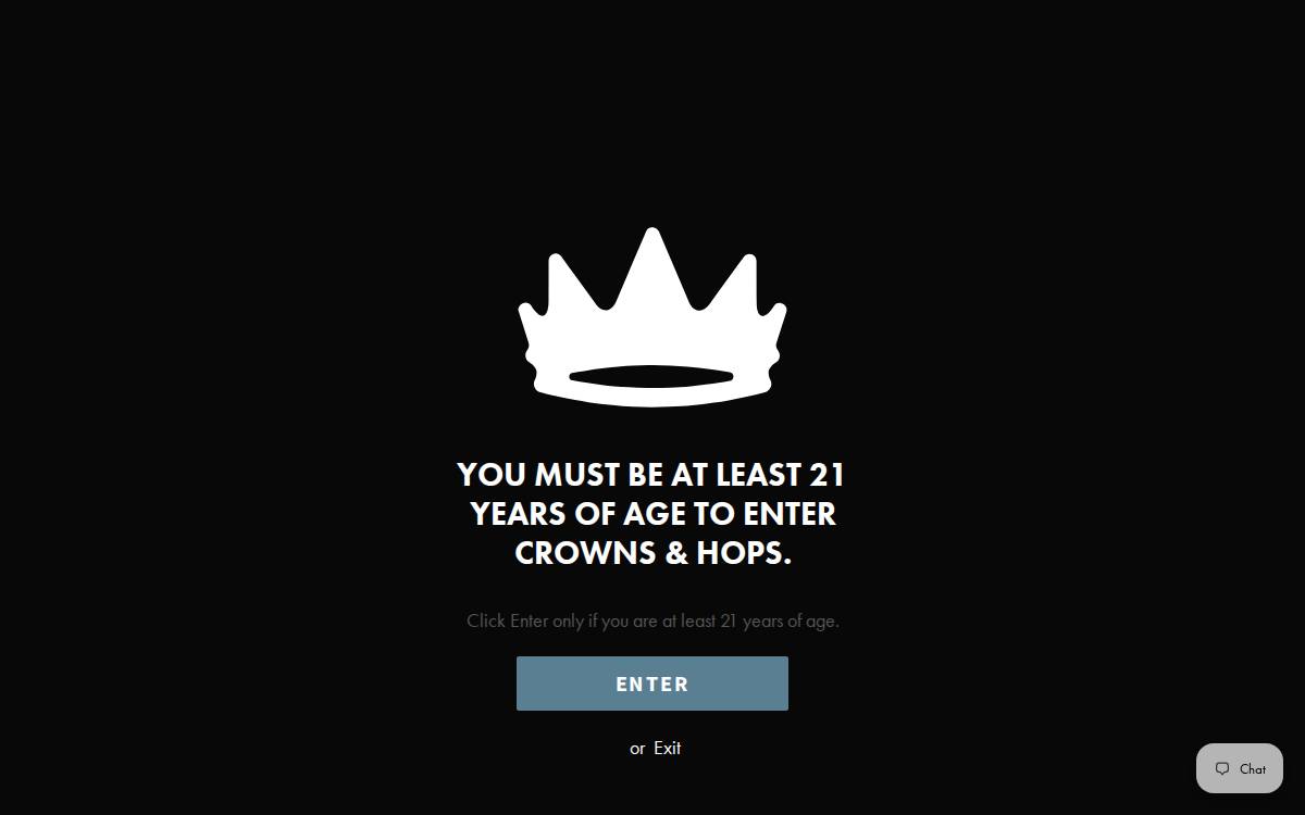 Crowns & Hops website preview