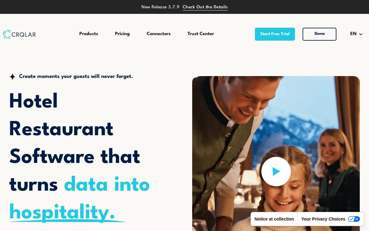 Crqlar website preview