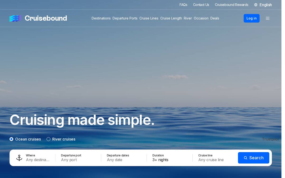 Cruisebound website preview