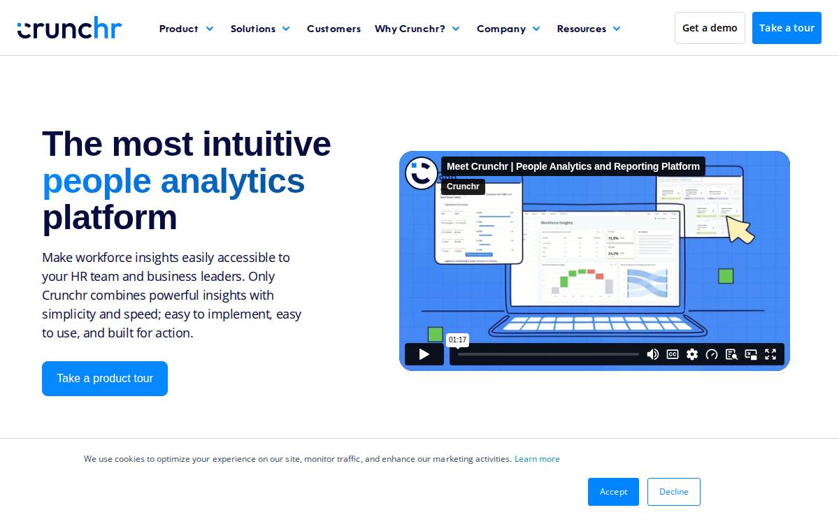 Crunchr website preview