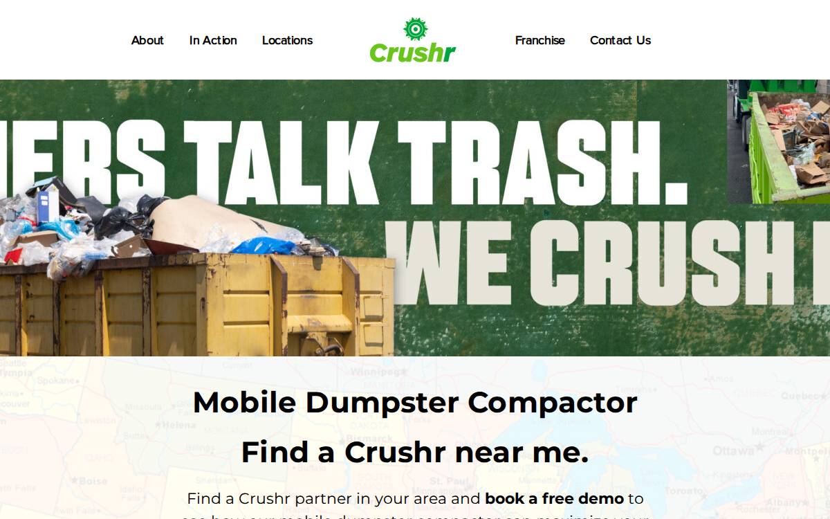 Crushr Venture Capital website preview