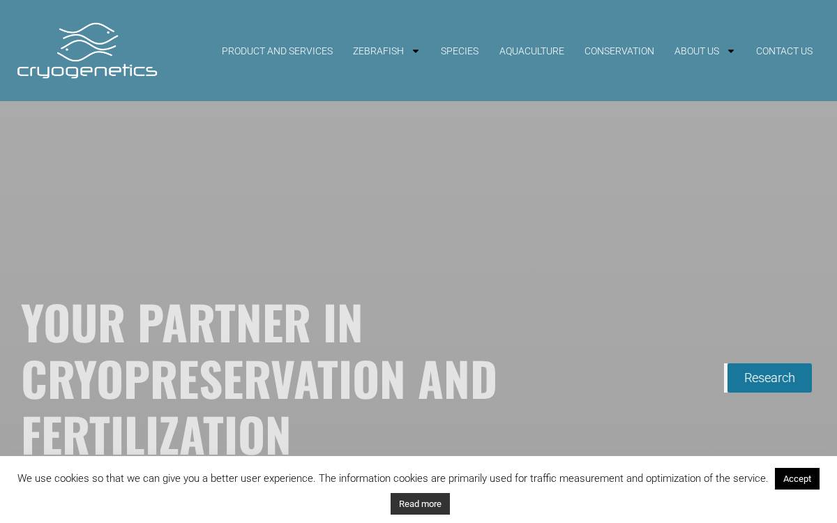 Cryogenetics website preview