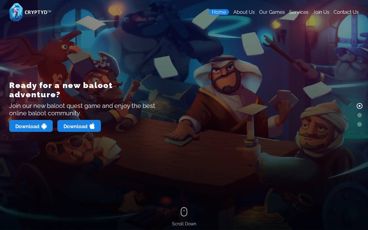 Cryptid website preview