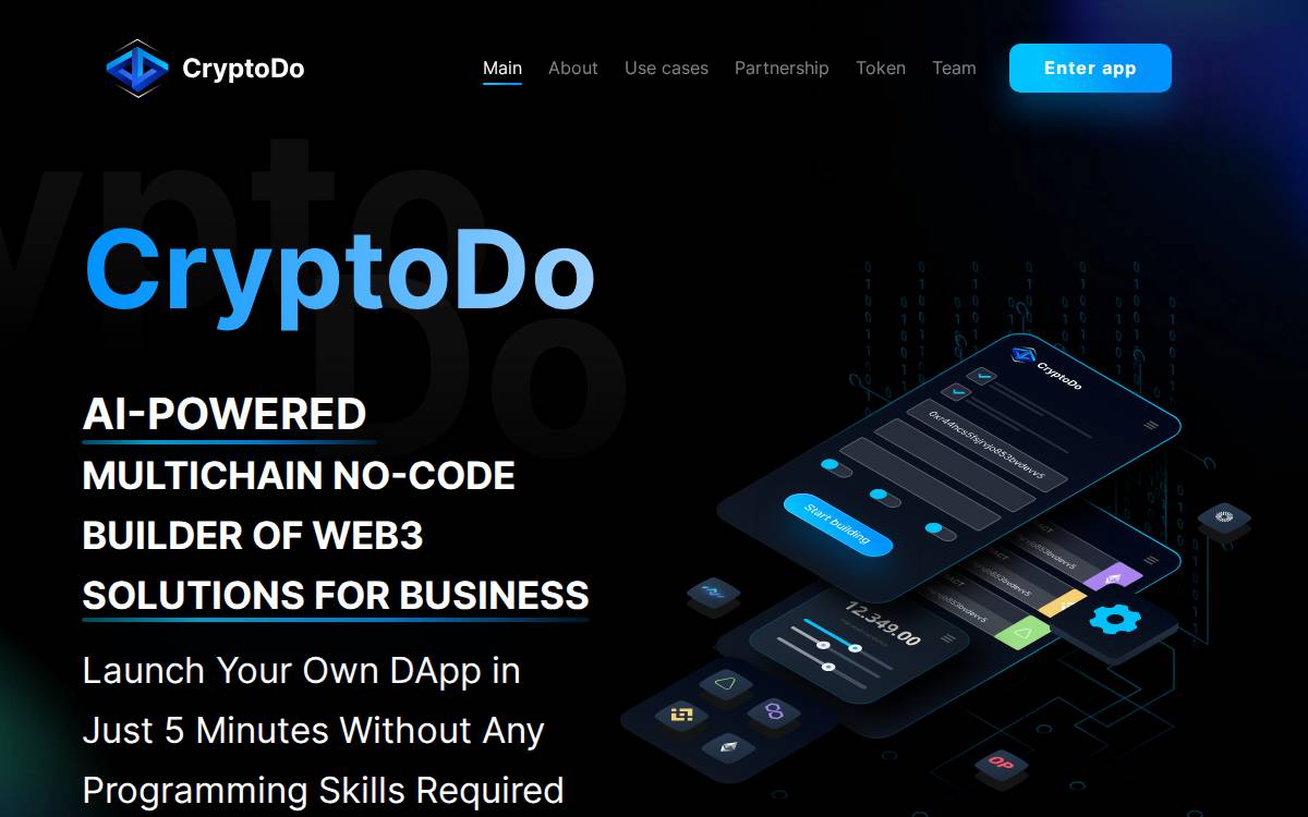Cryptodo website preview
