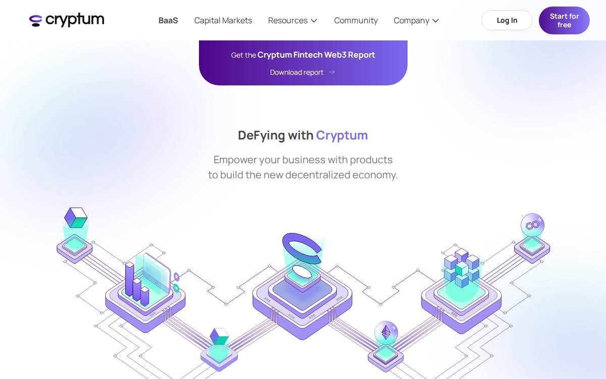 Cryptum website preview