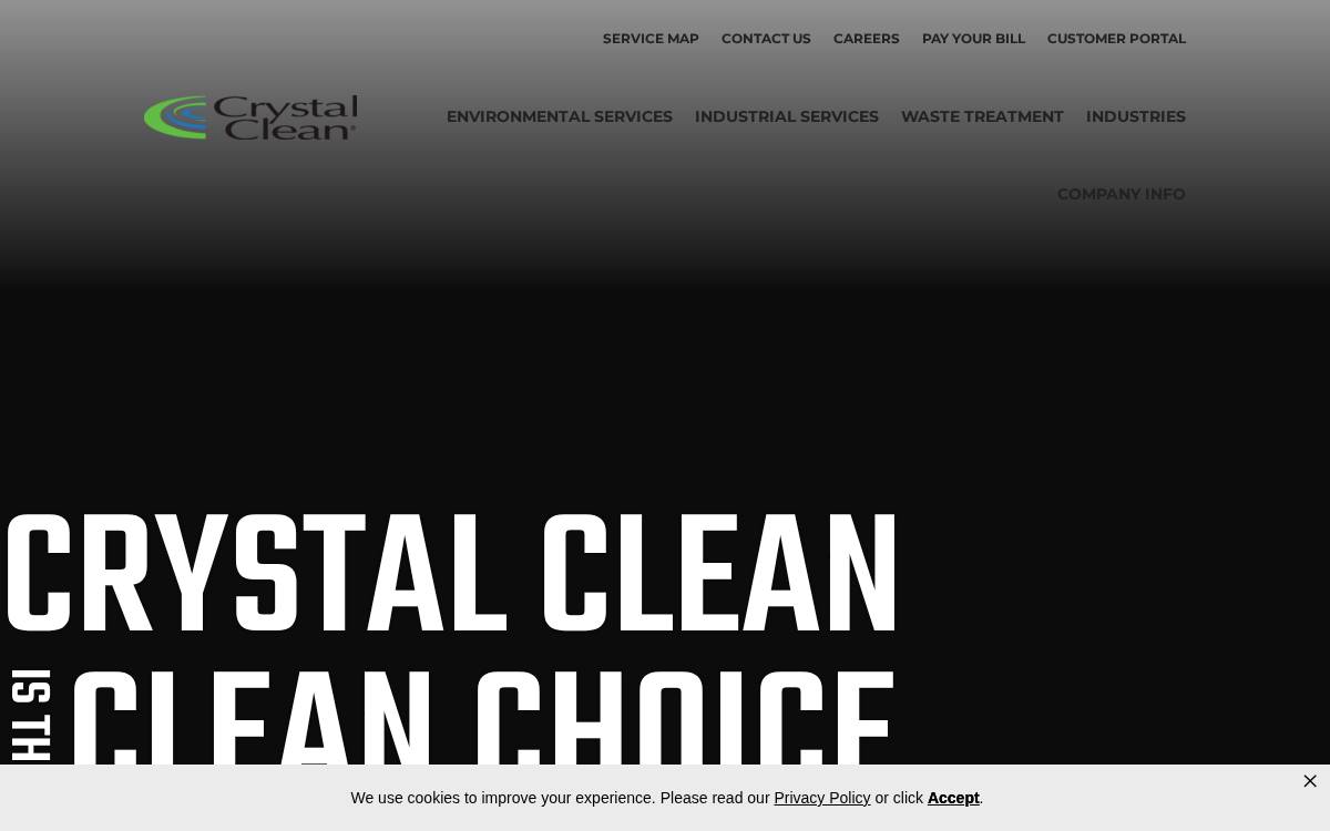 Crystal Clean website preview