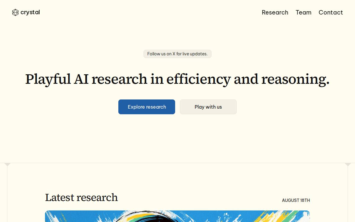 Crystal Computing website preview
