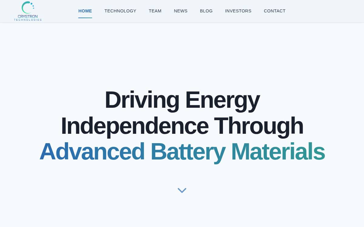 Crystrontech website preview