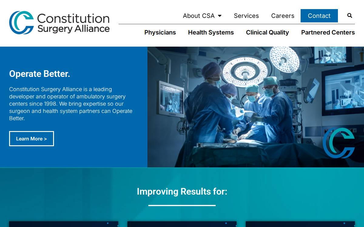 Csasurgery website preview