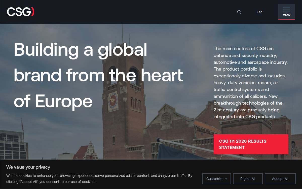 CSG website preview