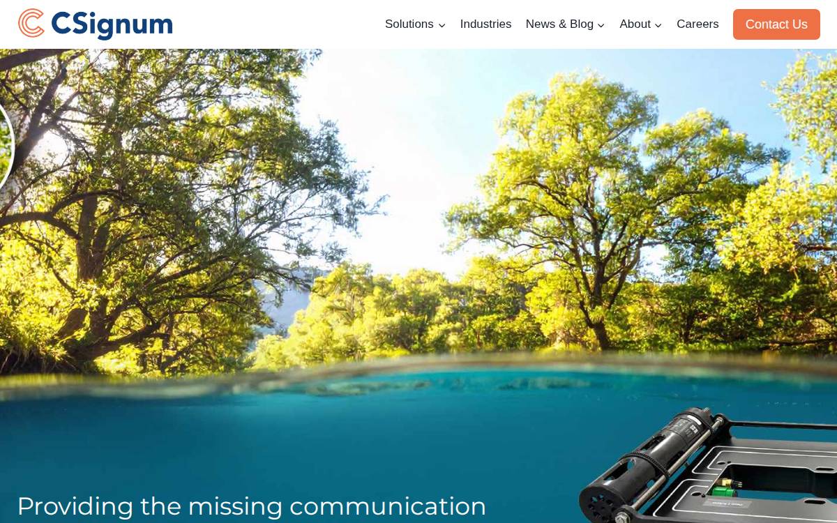 CSignum website preview