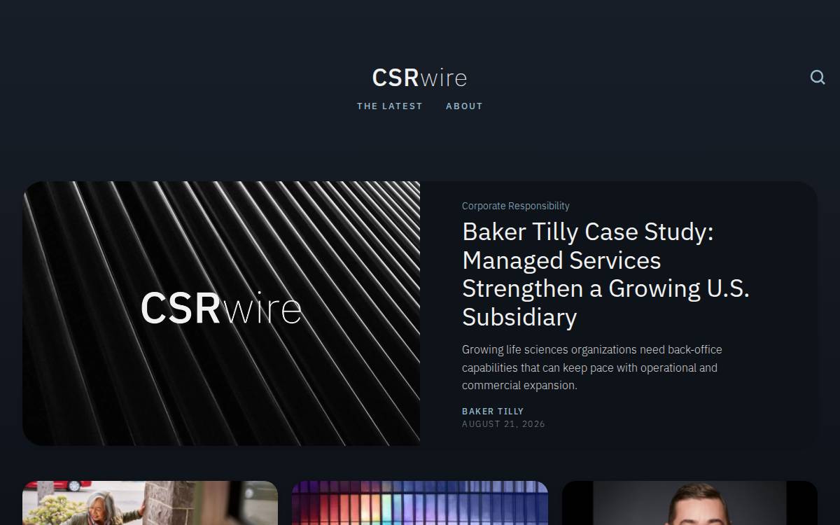 Csrwire website preview