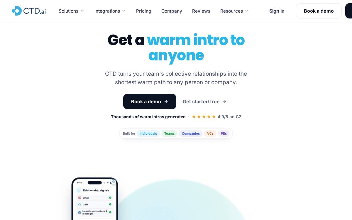 CTD website preview
