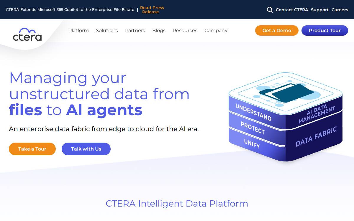 Ctera website preview