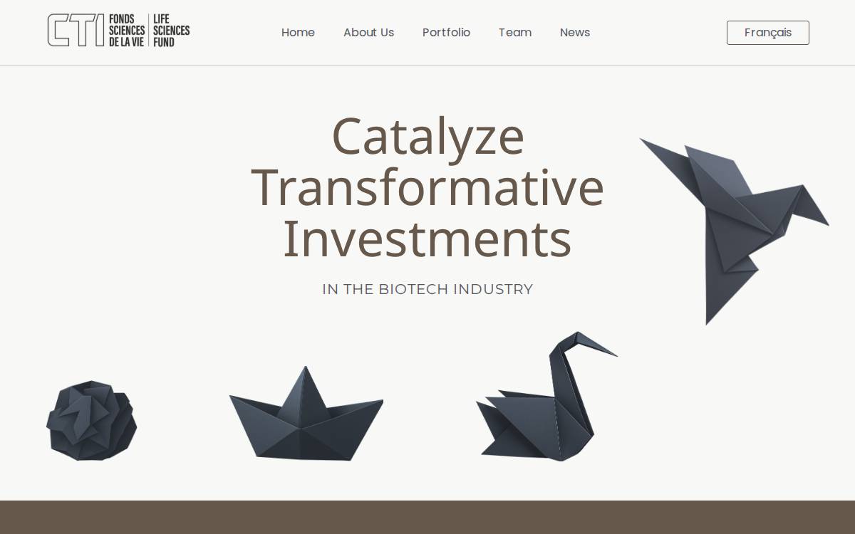 CTI Life Sciences website preview