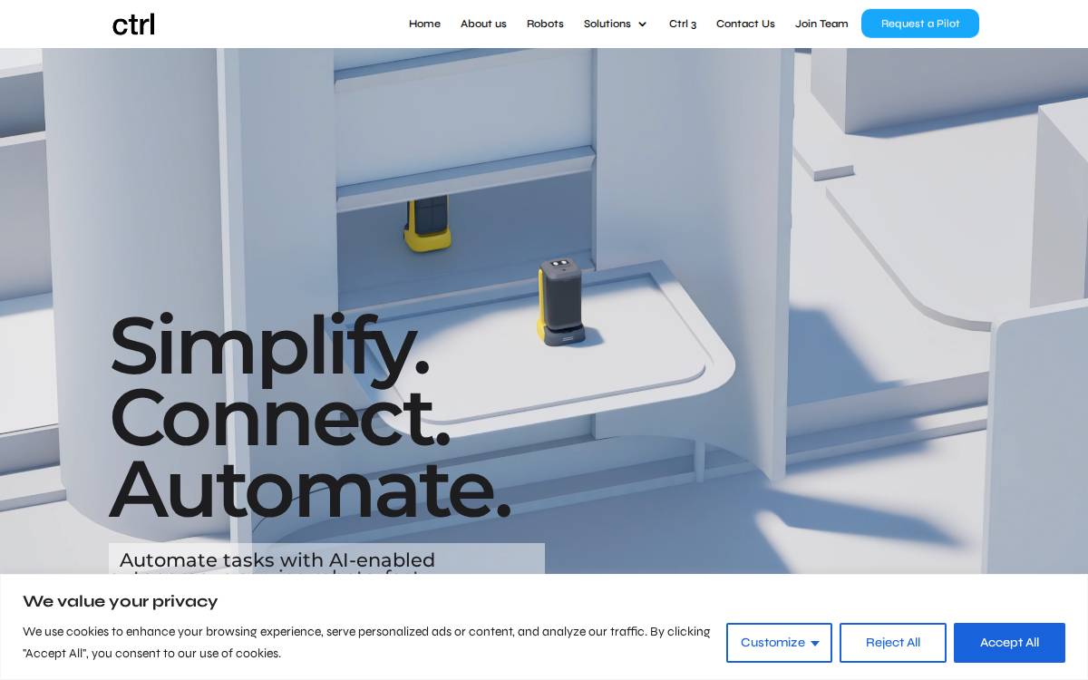 Ctrlrobotics website preview