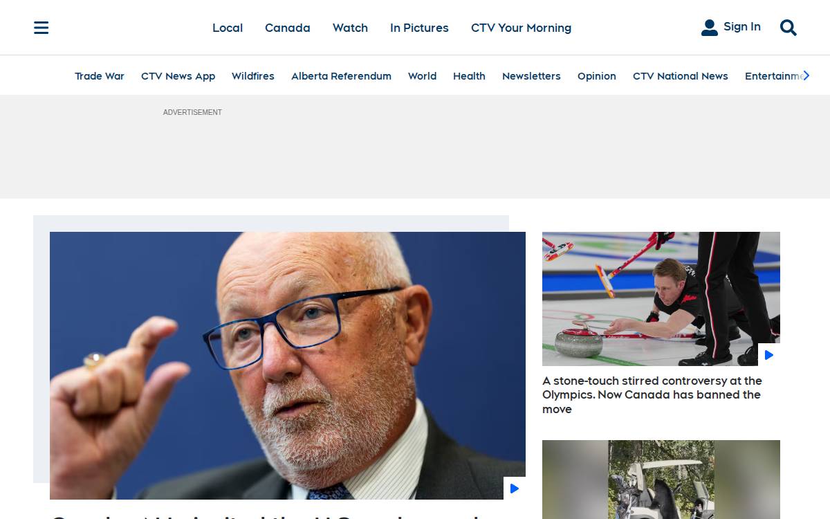 Ctvnews website preview