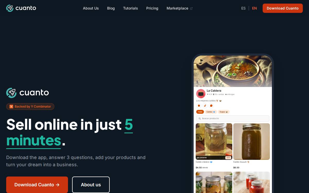 Cuanto website preview
