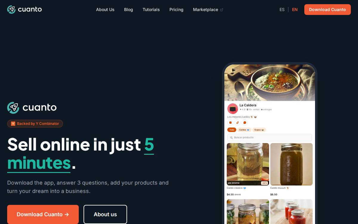 Cuanto website preview