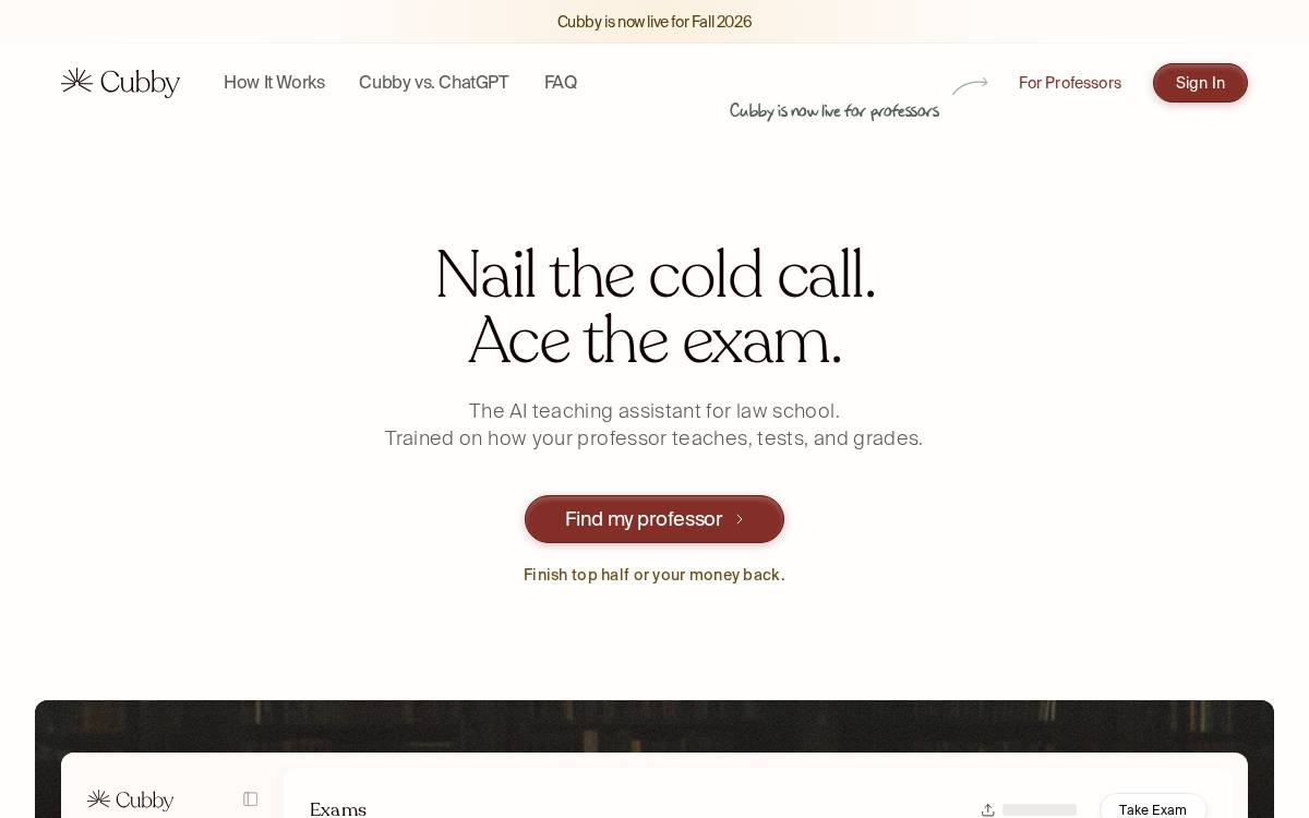 Cubby website preview