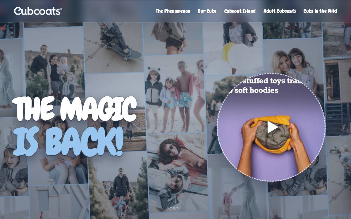 Cubcoats website preview