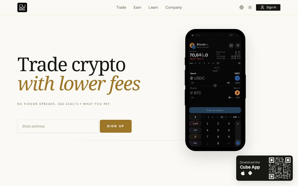 Cube website preview