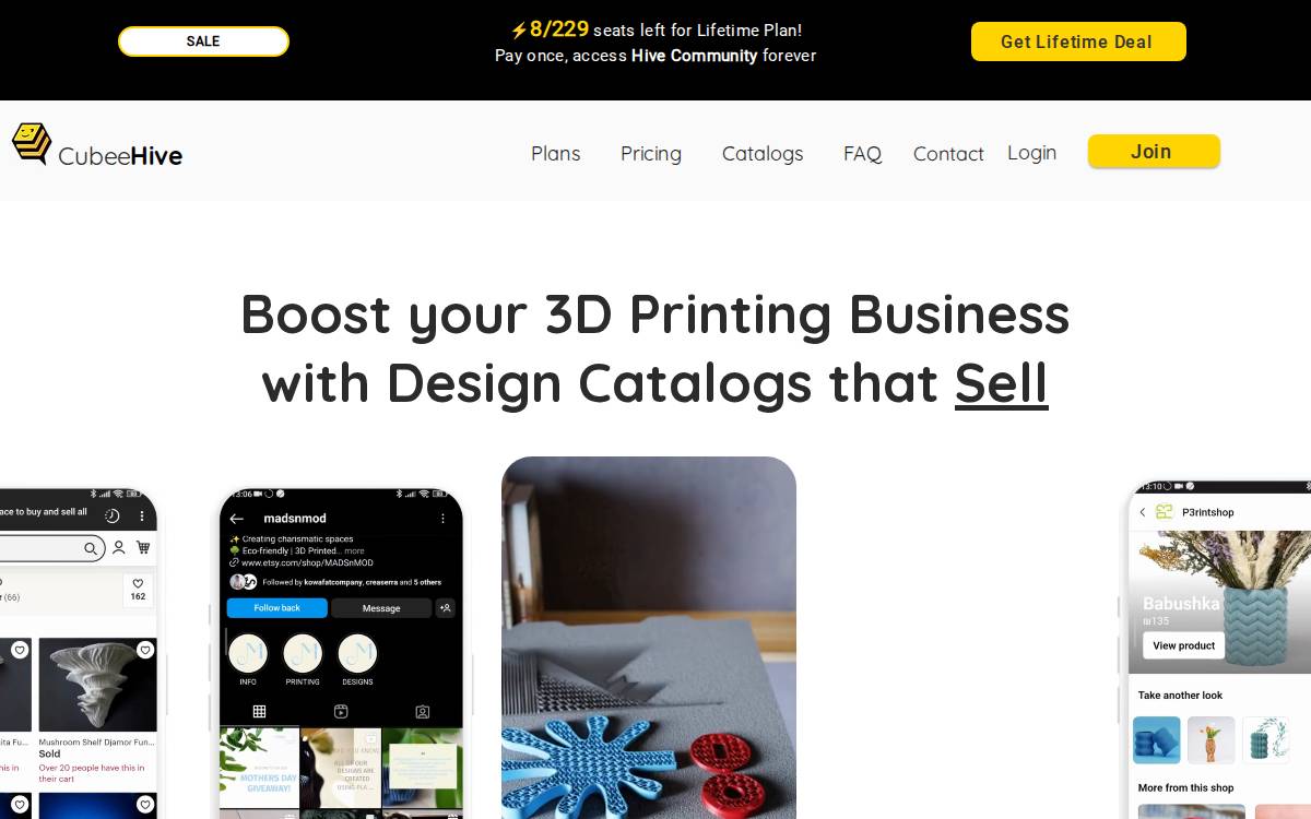 Cubee3D website preview