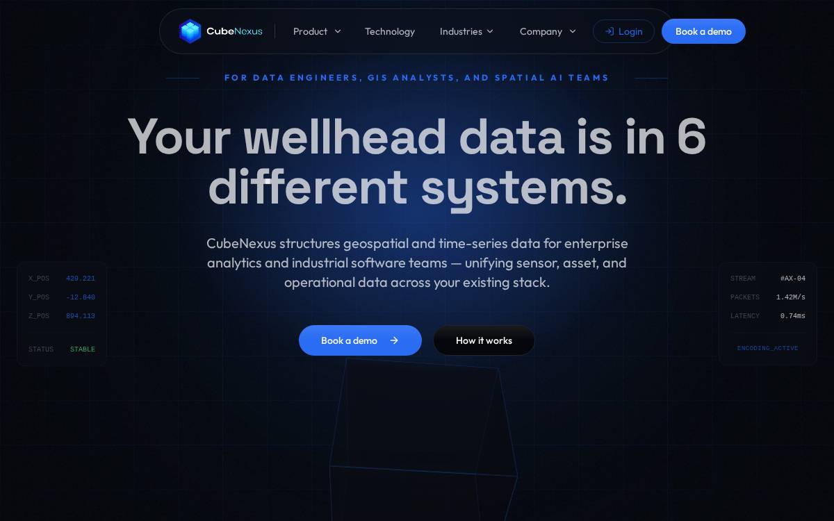 CubeNexus website preview