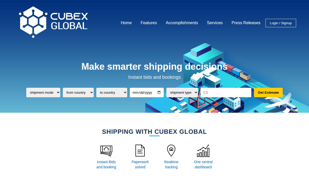 Cubex website preview