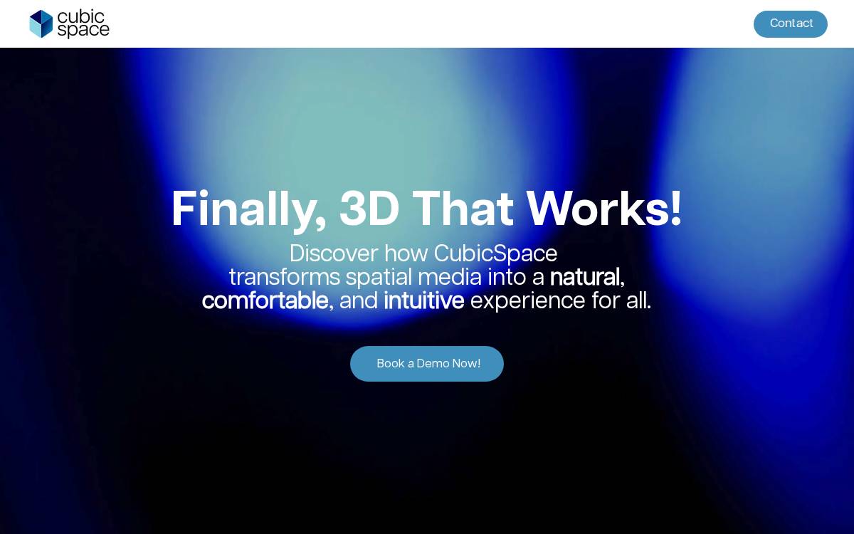 CubicSpace website preview