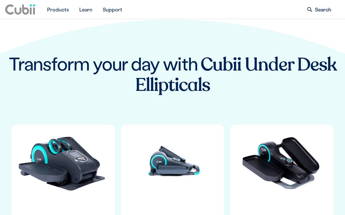 Cubii website preview