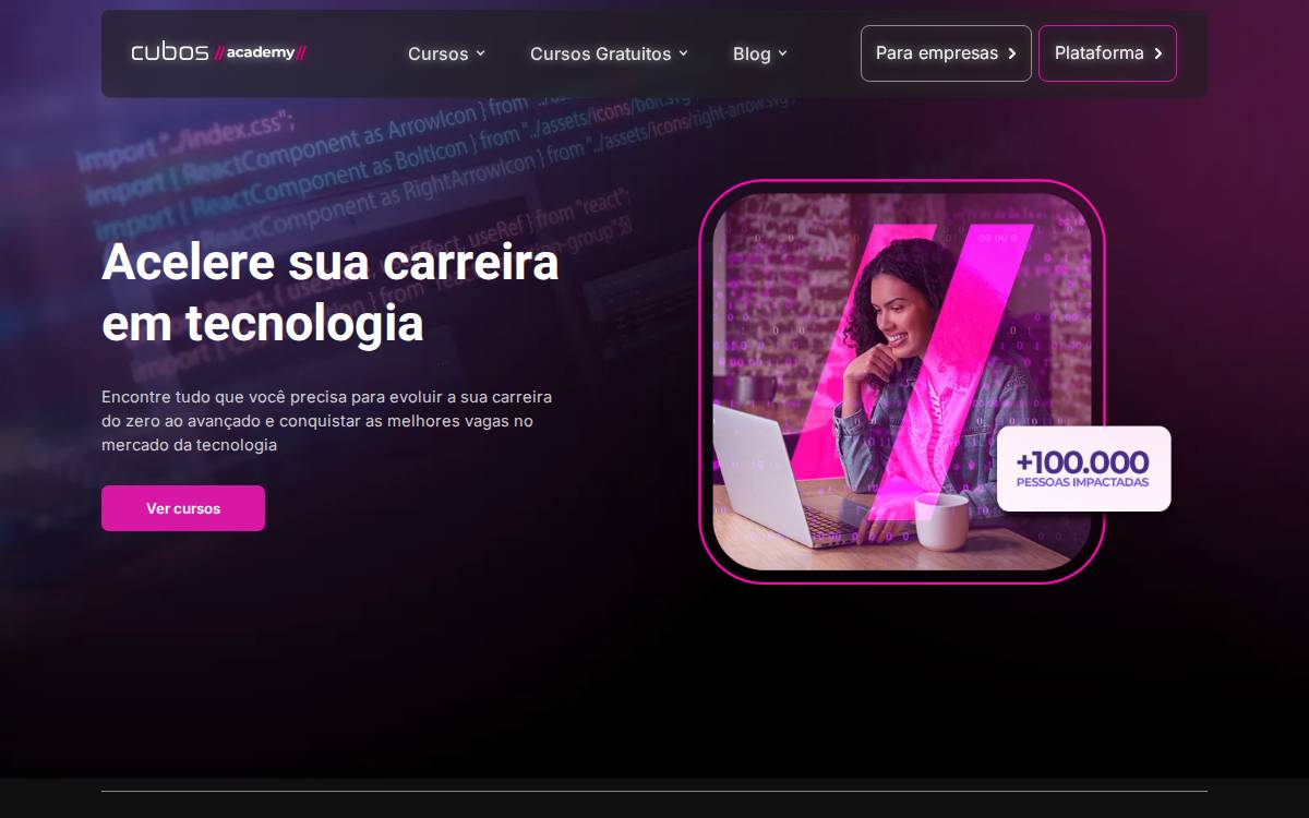 Cubos website preview