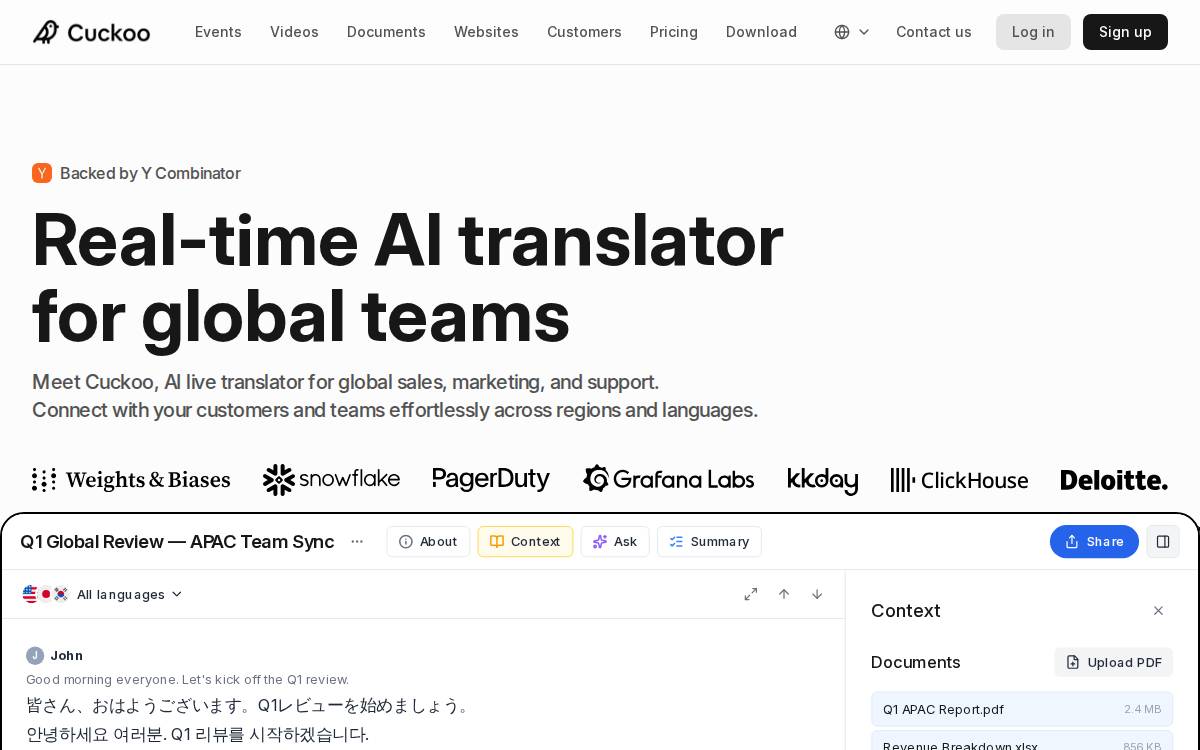 Cuckoo Labs website preview